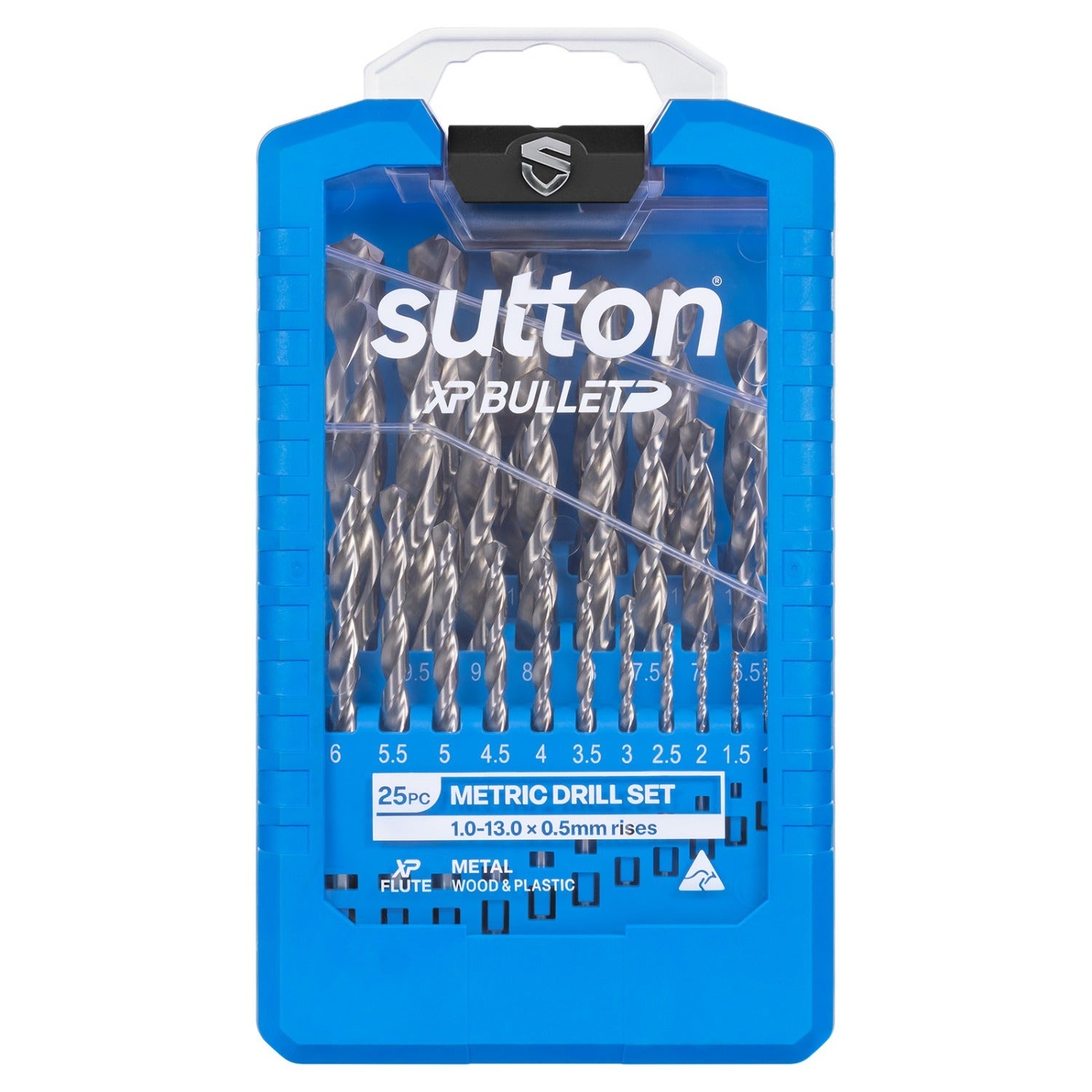 Sutton HSS Bright XP Bullet Jobber D220 Drill Bit Set 1 - 13mm, 25 Pcs