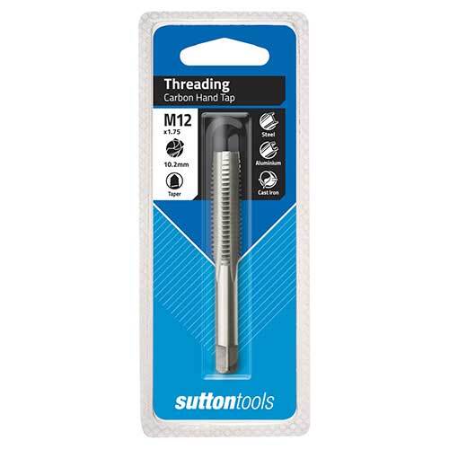 Sutton M1001200 Metric M12 x 1.75 Hand Tap - Taper - Tungsten Chrome