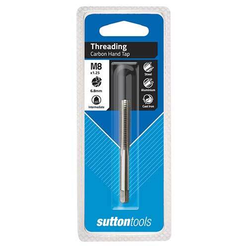 Sutton M1010800 Metric M8 x 1.25 Hand Tap - Intermediate - Tungsten Chrome