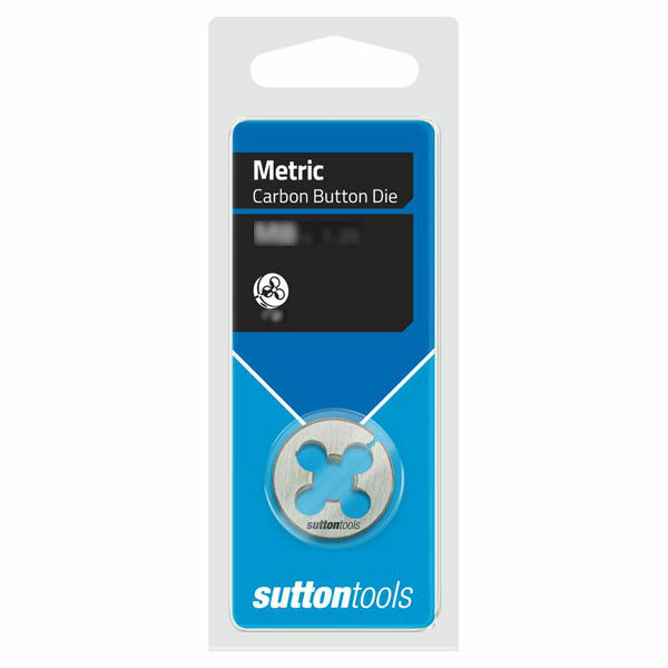 Sutton M4000800 M8 x 1.25mm 1" OD Metric Button Die - Carbon Steel