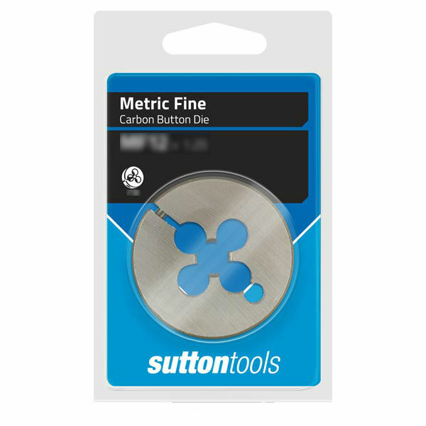 Sutton M4051207 MF12 x 1.5mm 2" OD Metric Fine Button Die - Carbon