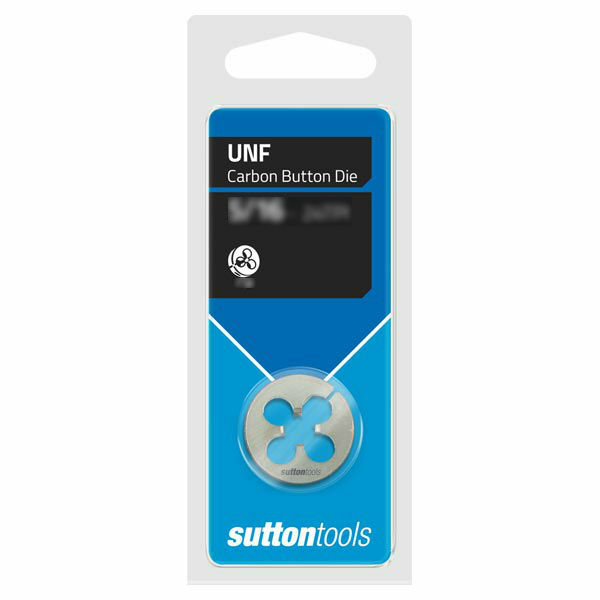 Sutton M4172223 UNF 7/8" x 14 TPI - 2" OD Button Die - Carbon Steel