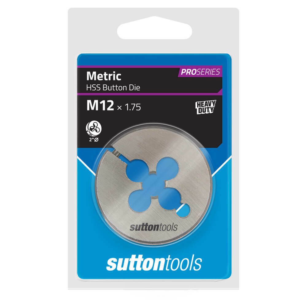 Sutton M552 2" OD Metric Button Die - HSS - Pro Series - AIMS Industrial Supplies