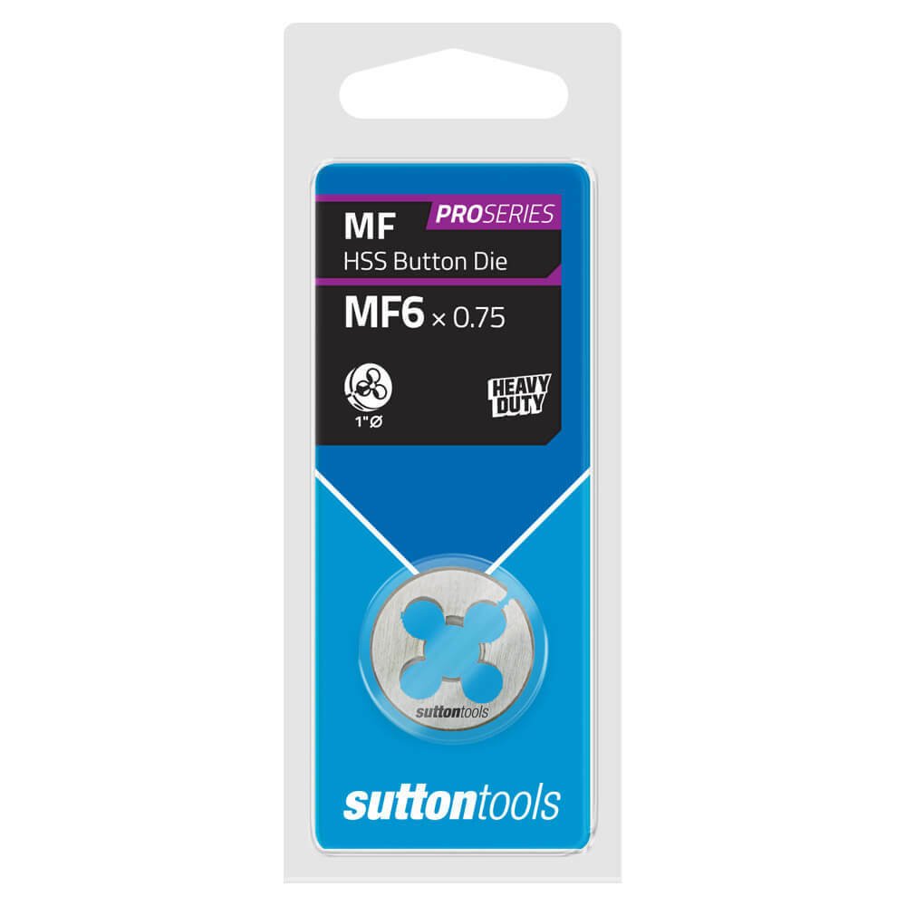 Sutton M554 1" OD Metric Button Die - HSS Pro Series - AIMS Industrial Supplies