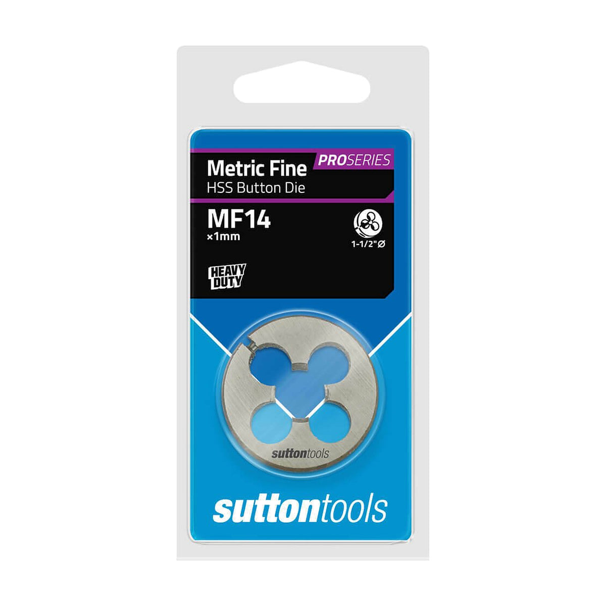 Sutton M555 1.5" OD Metric Button Die - HSS Pro Series