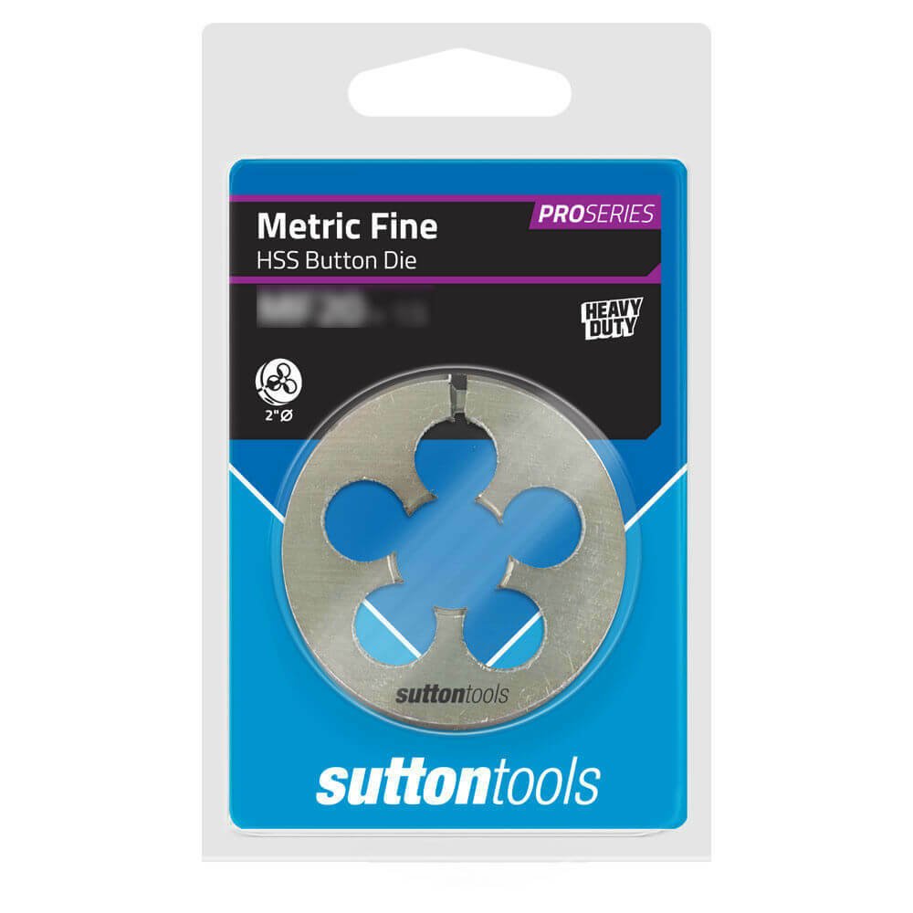 Sutton M556 2" OD Metric Button Die - HSS Pro Series - AIMS Industrial Supplies