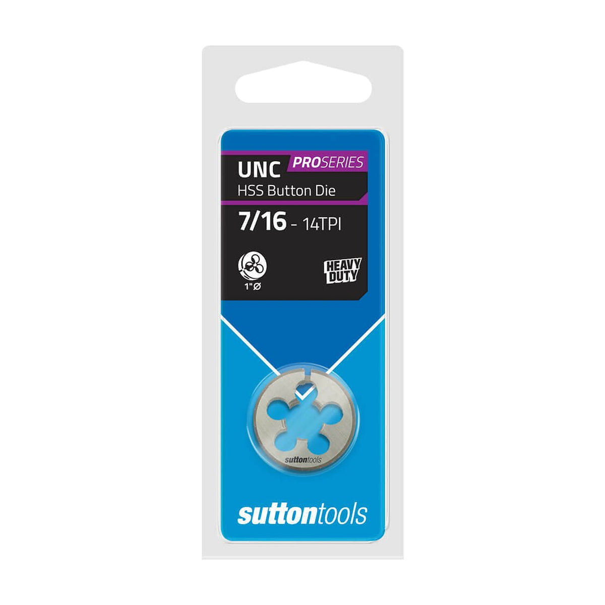 Sutton M561 UNC 1" OD Button Die - HSS - Pro Series