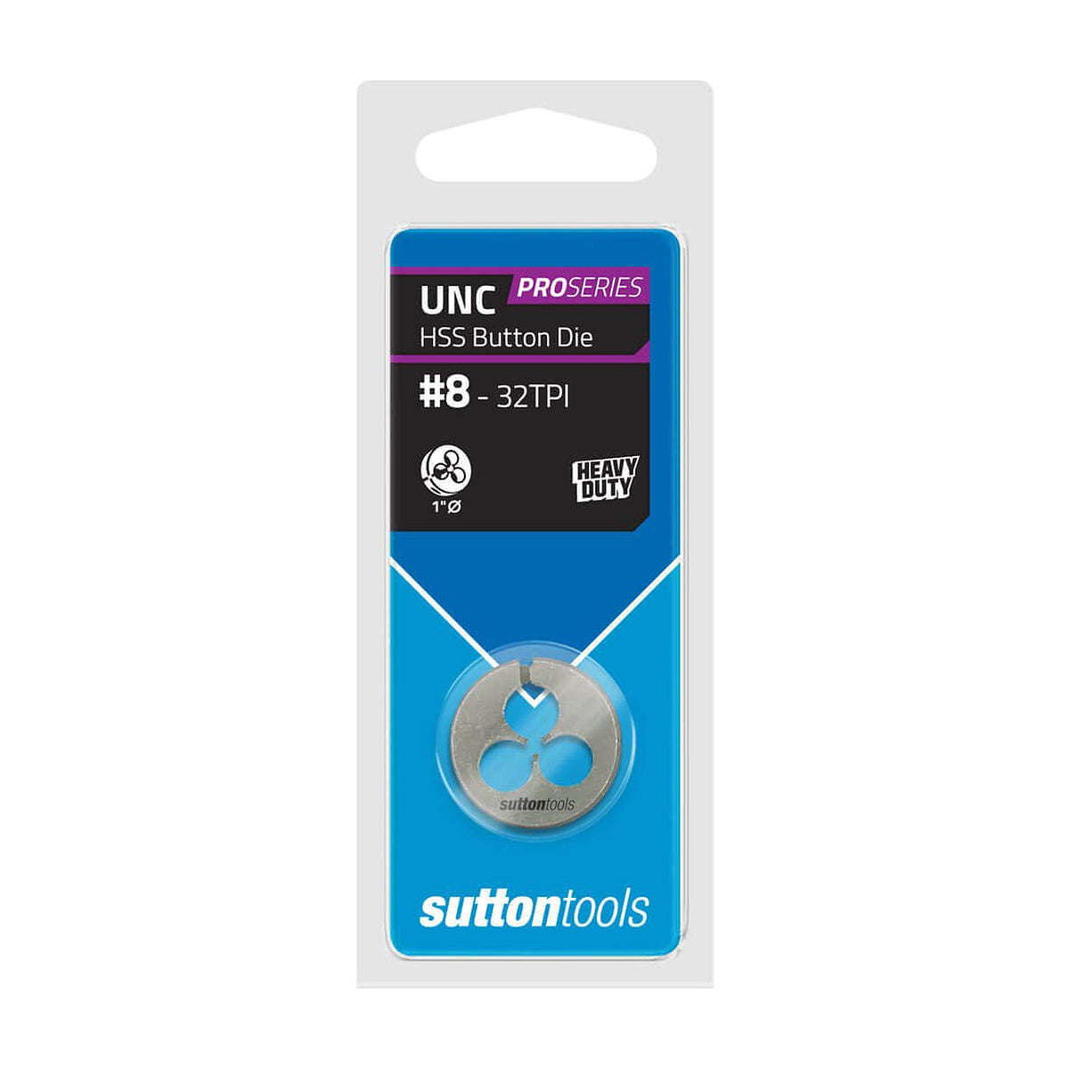 Sutton M561 UNC 1" OD Button Die - HSS - Pro Series