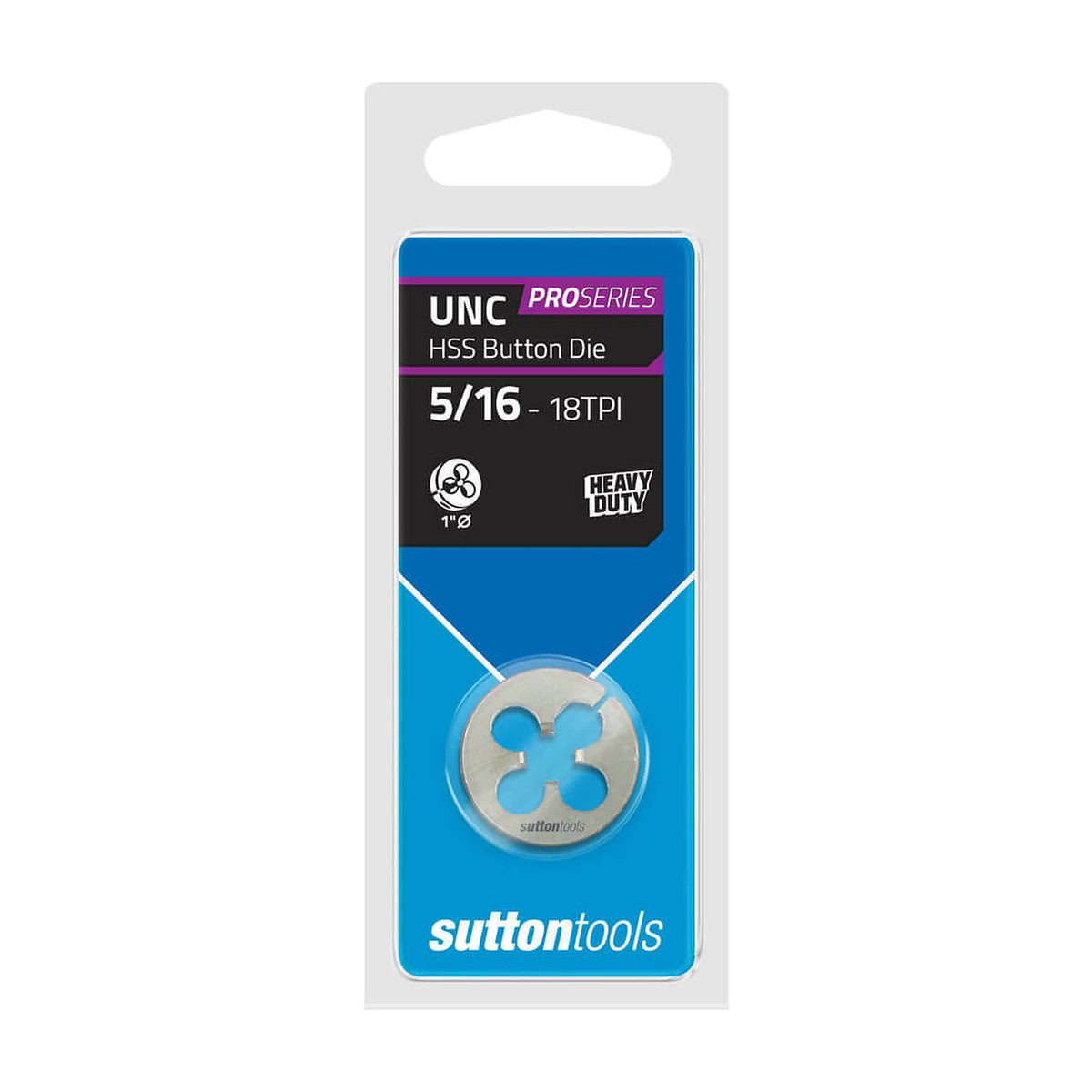 Sutton M561 UNC 1" OD Button Die - HSS - Pro Series