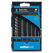 Sutton M603S15A Easy-Out Screw Extractor Set 6 piece 1 To 6 Carbon Steel - AIMS Industrial Supplies