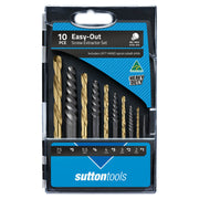 Sutton M603S20L Easy-Out Screw Extractor Set 10 Piece - Left Hand Drills1
