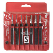 Sutton M700PP7S 2 - 6mm Pin Punch Set 7 piece - Short - Carbon Steel - AIMS Industrial Supplies