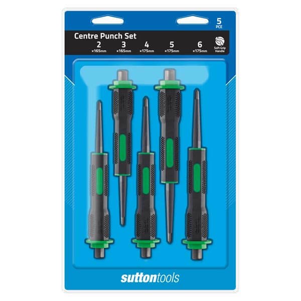Sutton M7070005 2 - 6mm Centre Punch Set 5 piece - CRV - AIMS Industrial Supplies