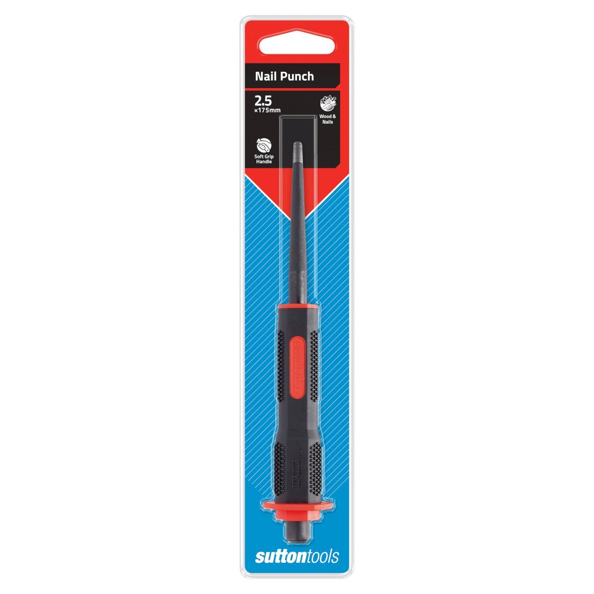 Sutton M709 Nail Punch - Soft Grip CRV - AIMS Industrial Supplies