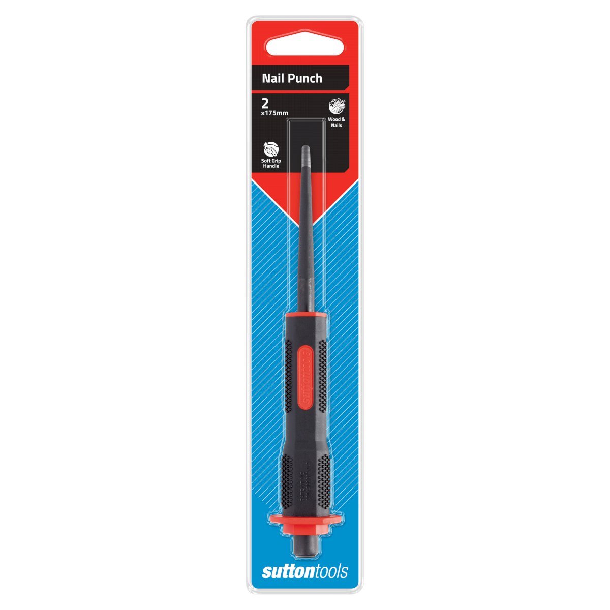 Sutton M709 Nail Punch - Soft Grip CRV - AIMS Industrial Supplies