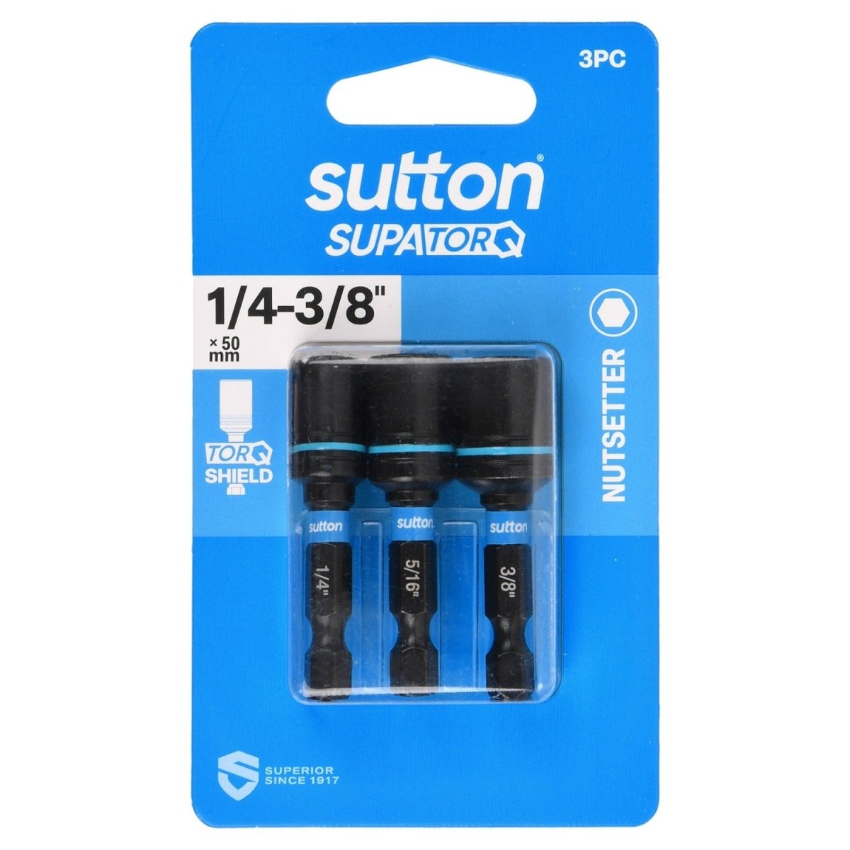 Sutton Magnetic Nutsetter Bit Set S230 Supatorq - AIMS Industrial Supplies