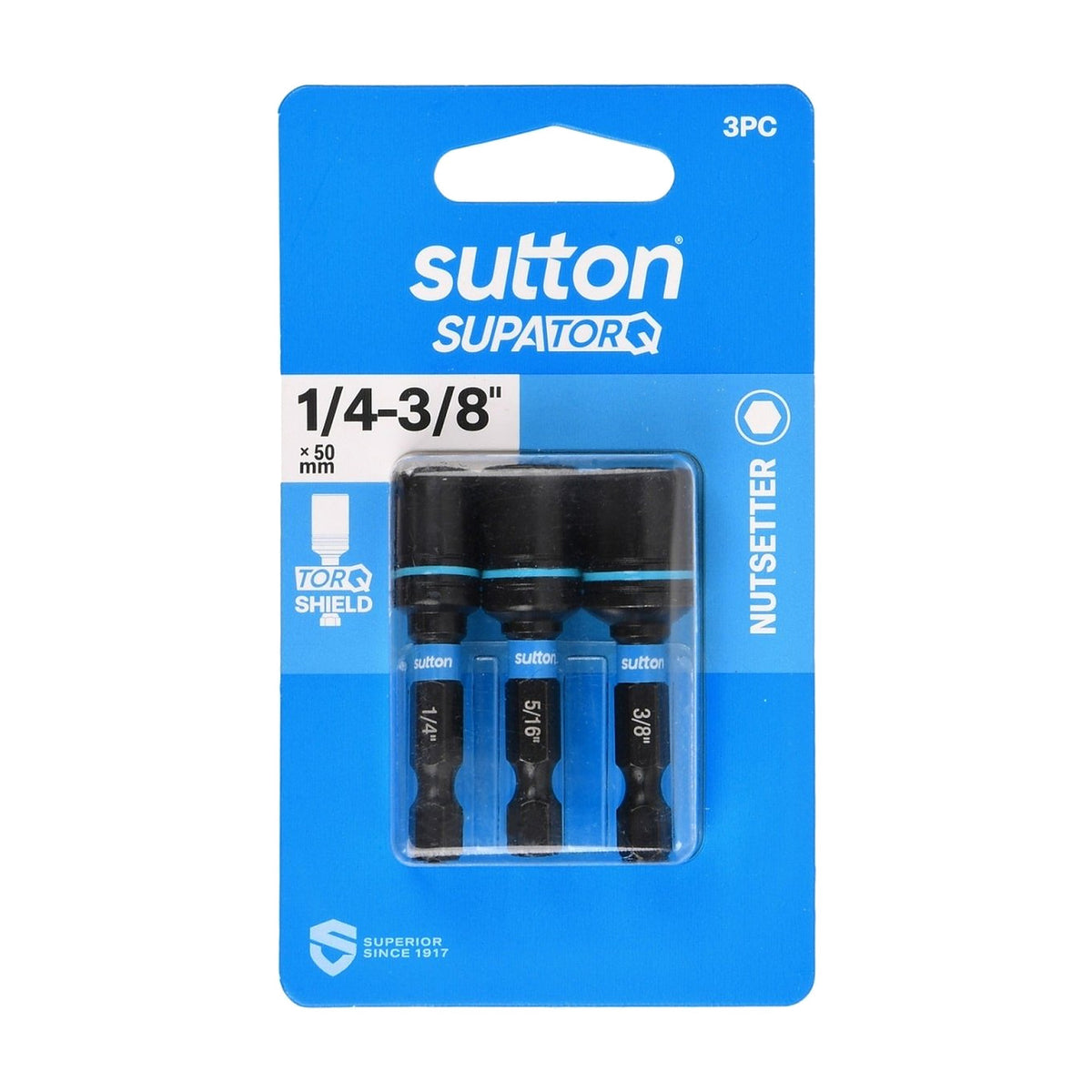 Sutton Magnetic Nutsetter Bit Set S230 Supatorq