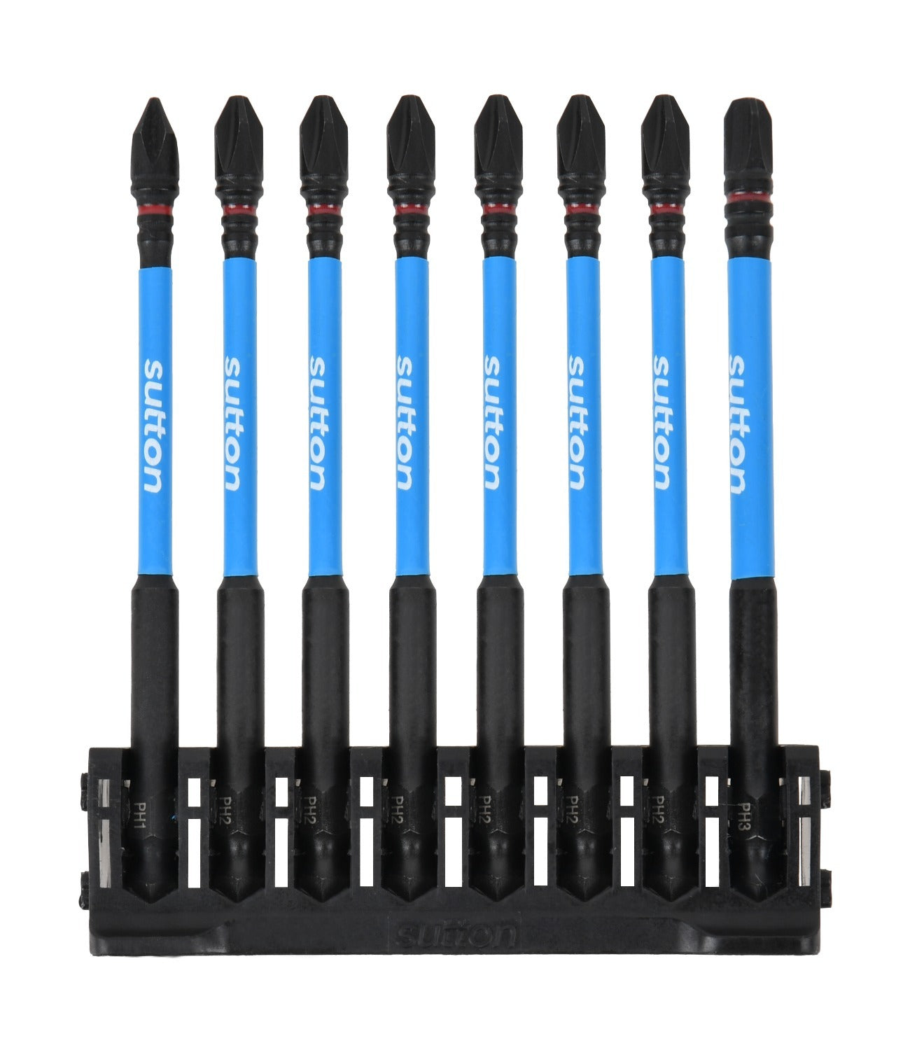 Sutton S200S08E 100mm Stack-In Phillips Screwdriver Bit Set S200 Supatorq, 8 Pcs