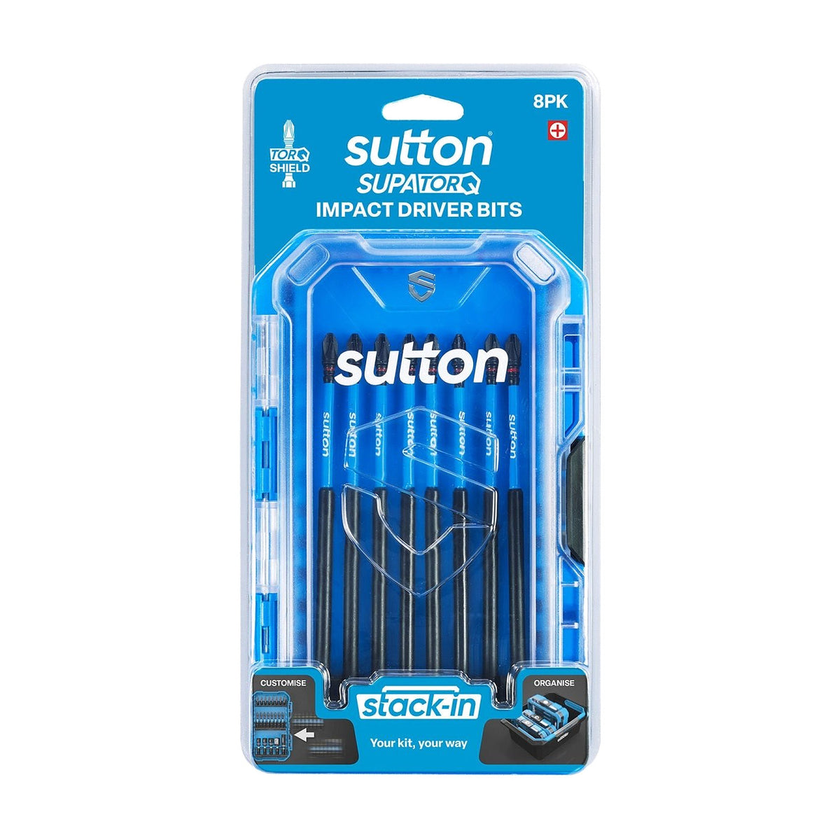 Sutton S200T08G02 PH2 x 150mm Stack - In Phillips Screwdriver Bit S200 Supatorq, 8 Pcs