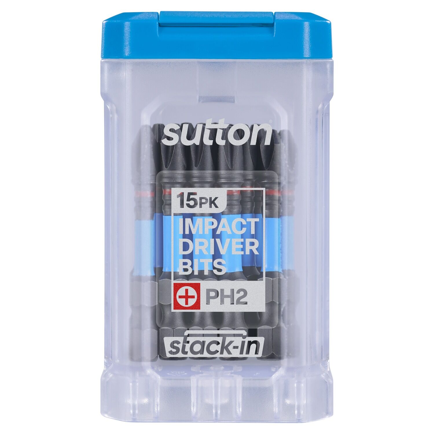 Sutton S200T15B02 PH2 x 50mm Stack-In Phillips Screwdriver Bit S200 Supatorq, 15/Pack