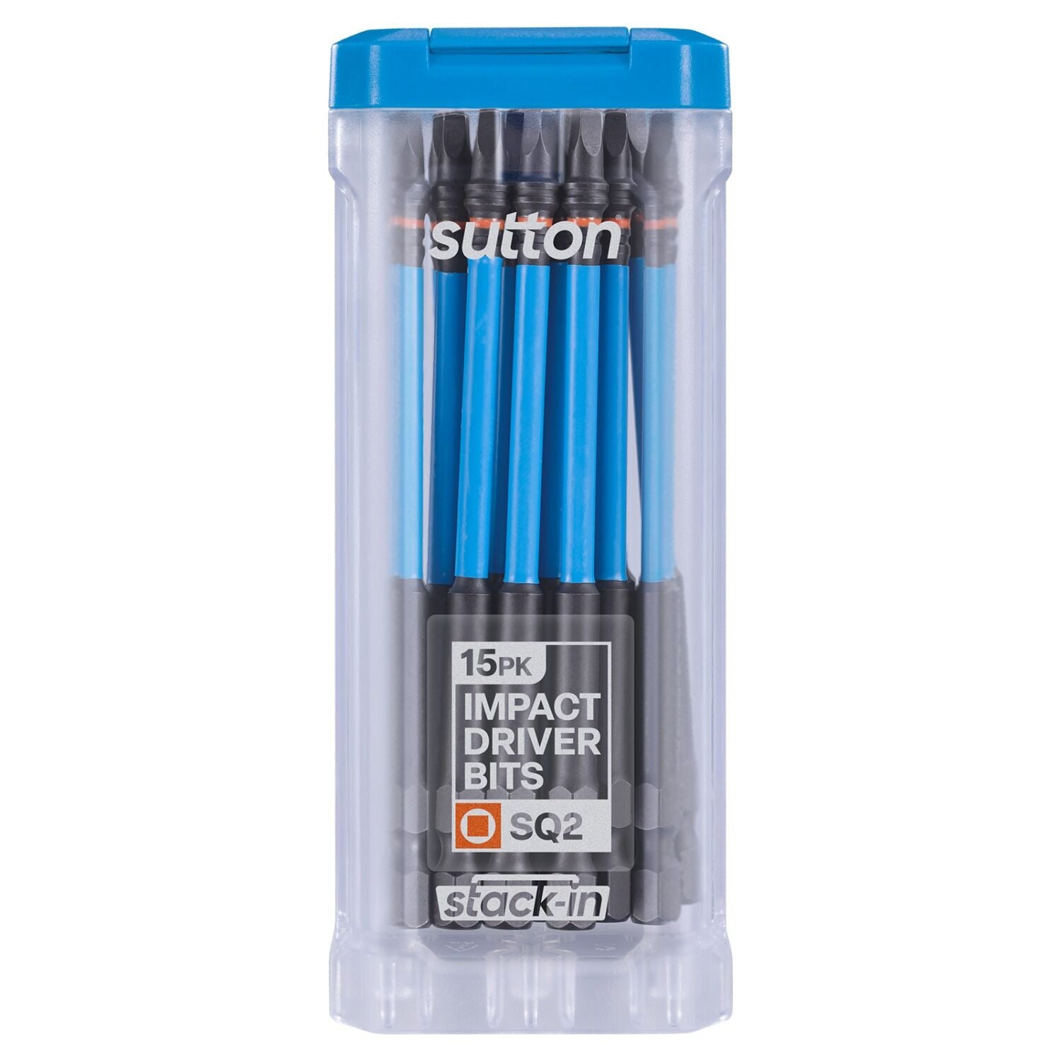 Sutton S204T15E02 SQ2 x 100mm Stack-In Square Screwdriver Bit S204 Supatorq, 15/Pack