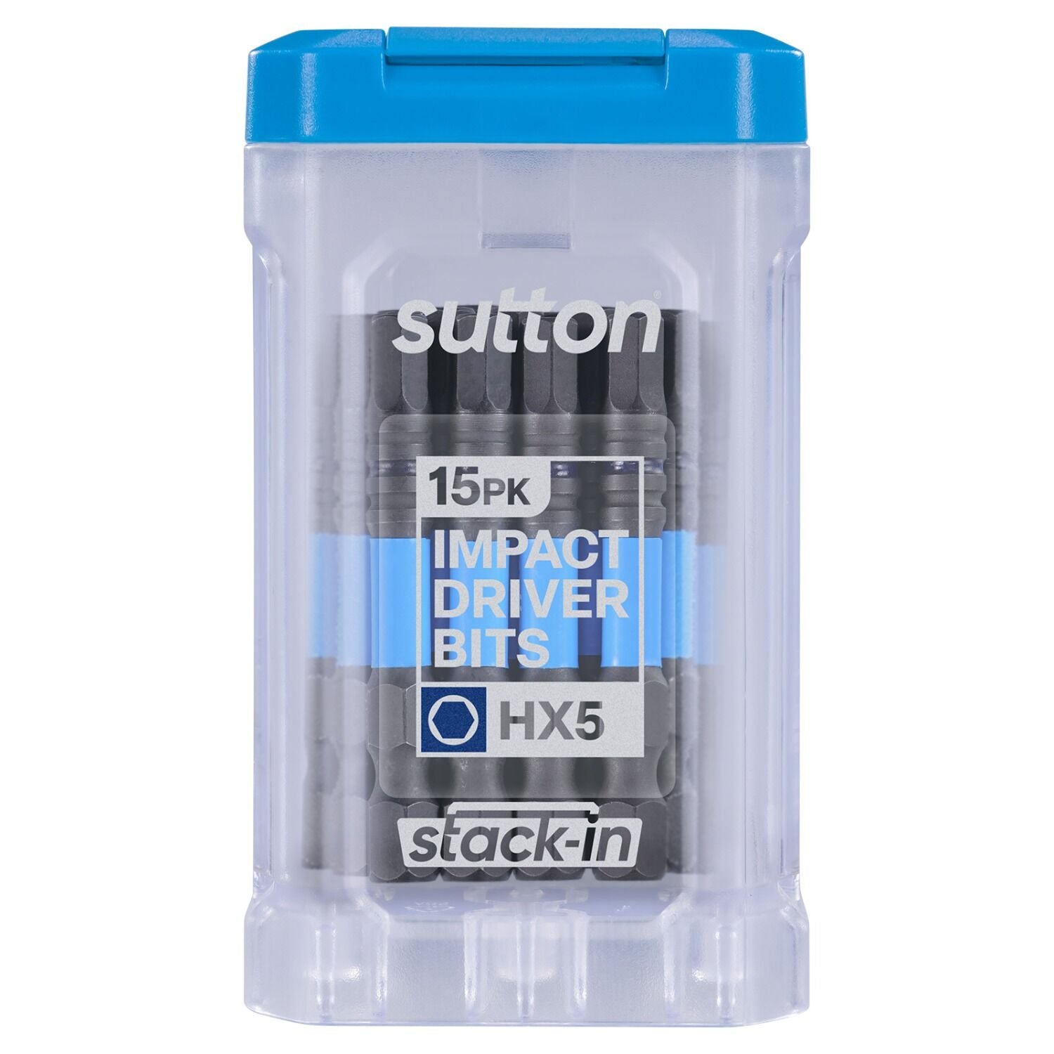 Sutton S206T15B05 HX5 x 50mm Stack-In Hex Screwdriver Bit S206 Supatorq, 15/Pack