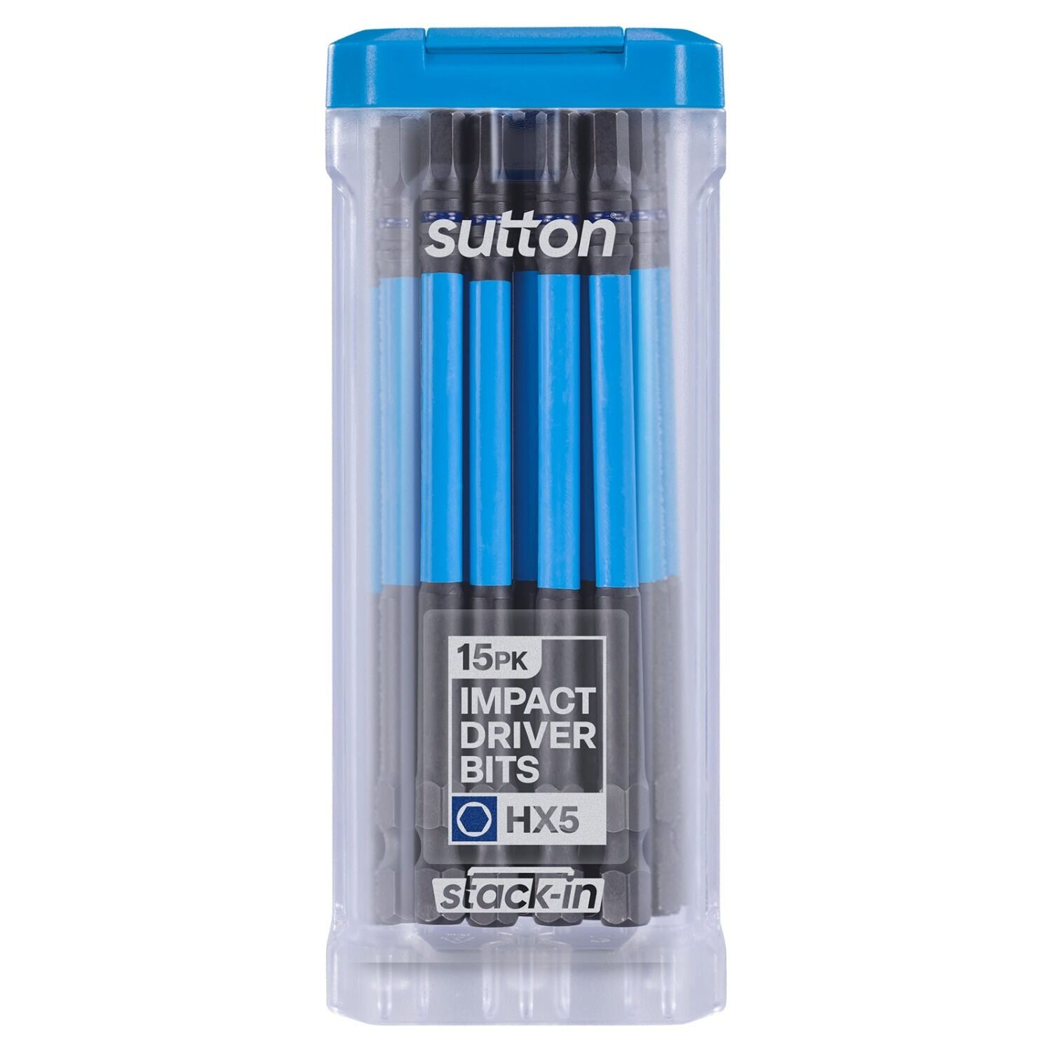 Sutton S206T15E05 HX5 x 100mm Stack-In Hex Screwdriver Bit S206 Supatorq, 15/Pack