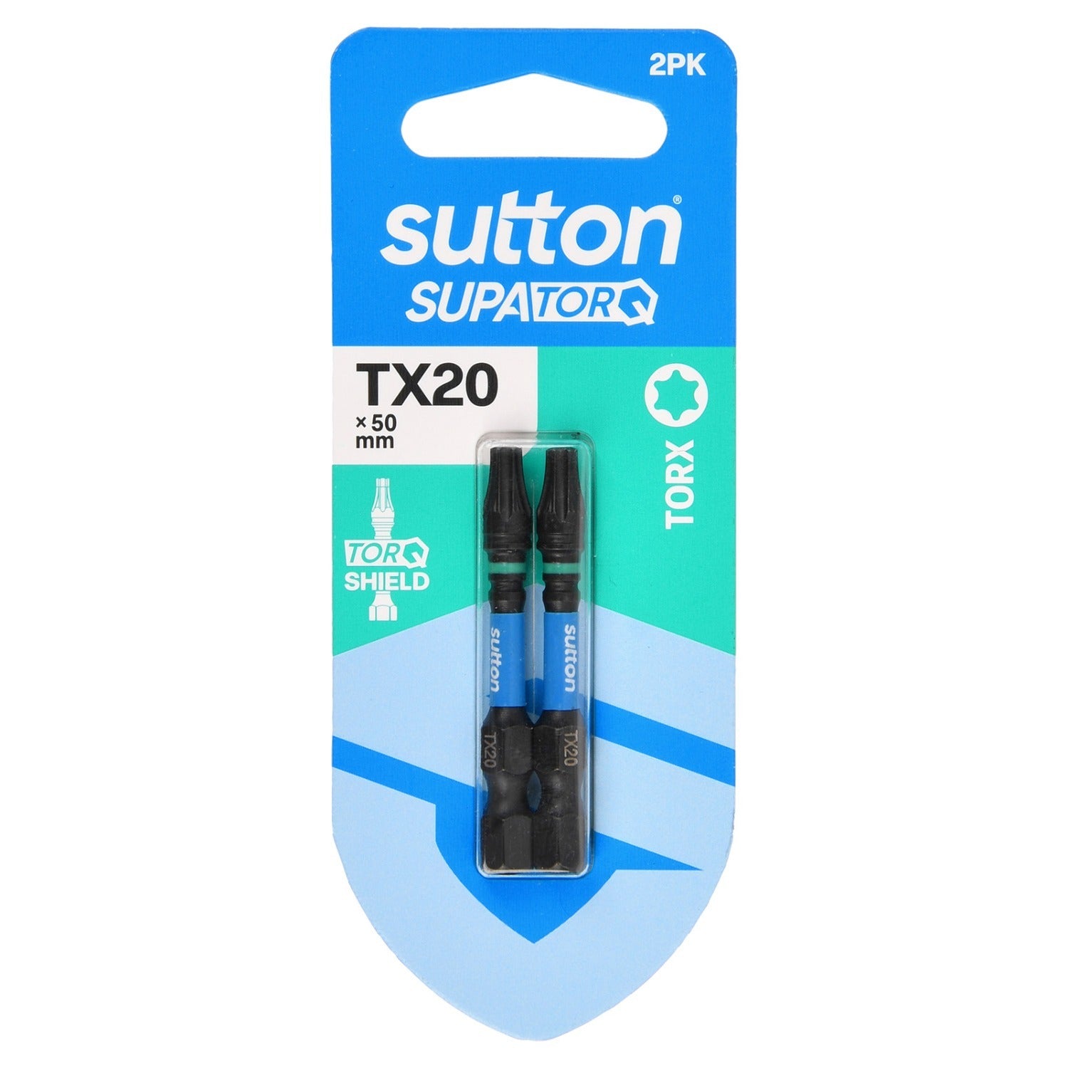 Sutton S212H02B20 TX20 x 50mm Torx Screwdriver Bit S212 Supatorq (2 Pack)