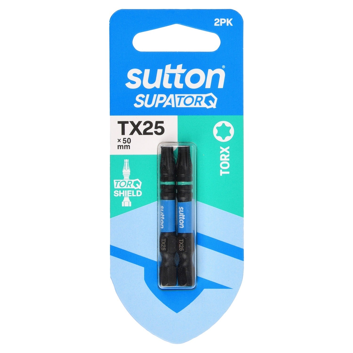 Sutton S212H02B25 TX25 x 50mm Torx Screwdriver Bit S212 Supatorq (2 Pack)