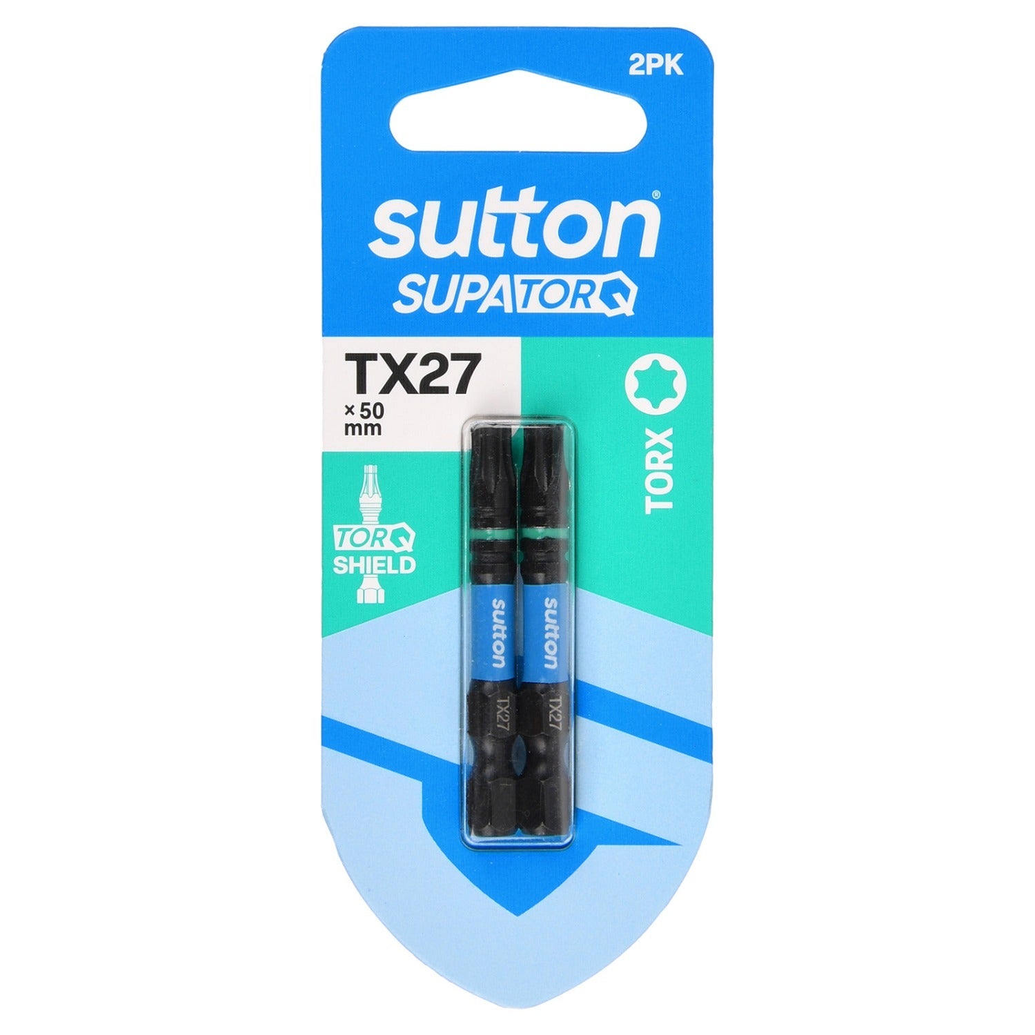 Sutton S212H02B27 TX27 x 50mm Torx Screwdriver Bit S212 Supatorq (2 Pack)