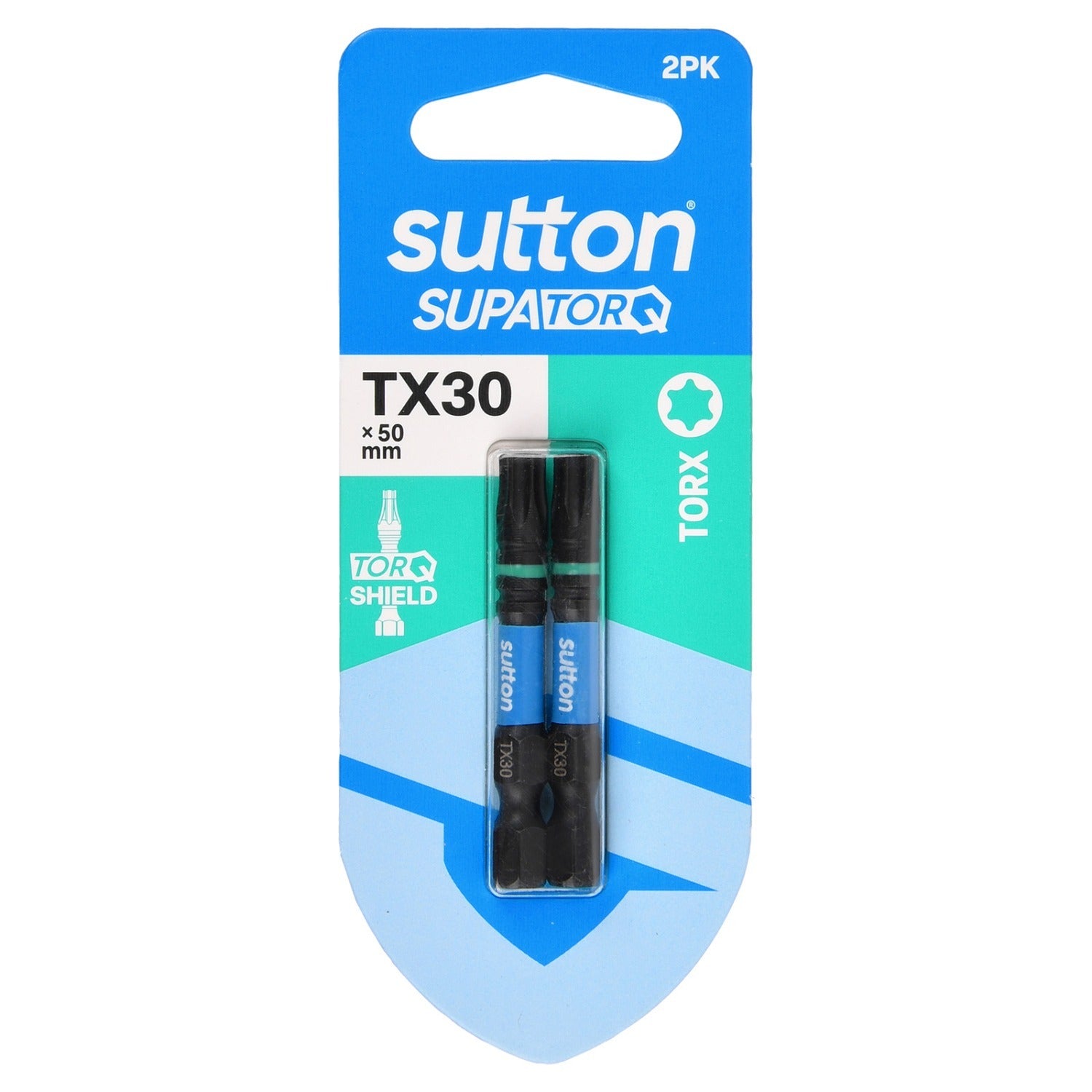 Sutton S212H02B30 TX30 x 50mm Torx Screwdriver Bit S212 Supatorq (2 Pack)