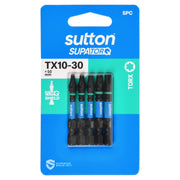 Sutton S212S05B30 TX10-TX30 x 50mm Torx Screwdriver Bit Set S212 Supatorq, 5 Pcs1