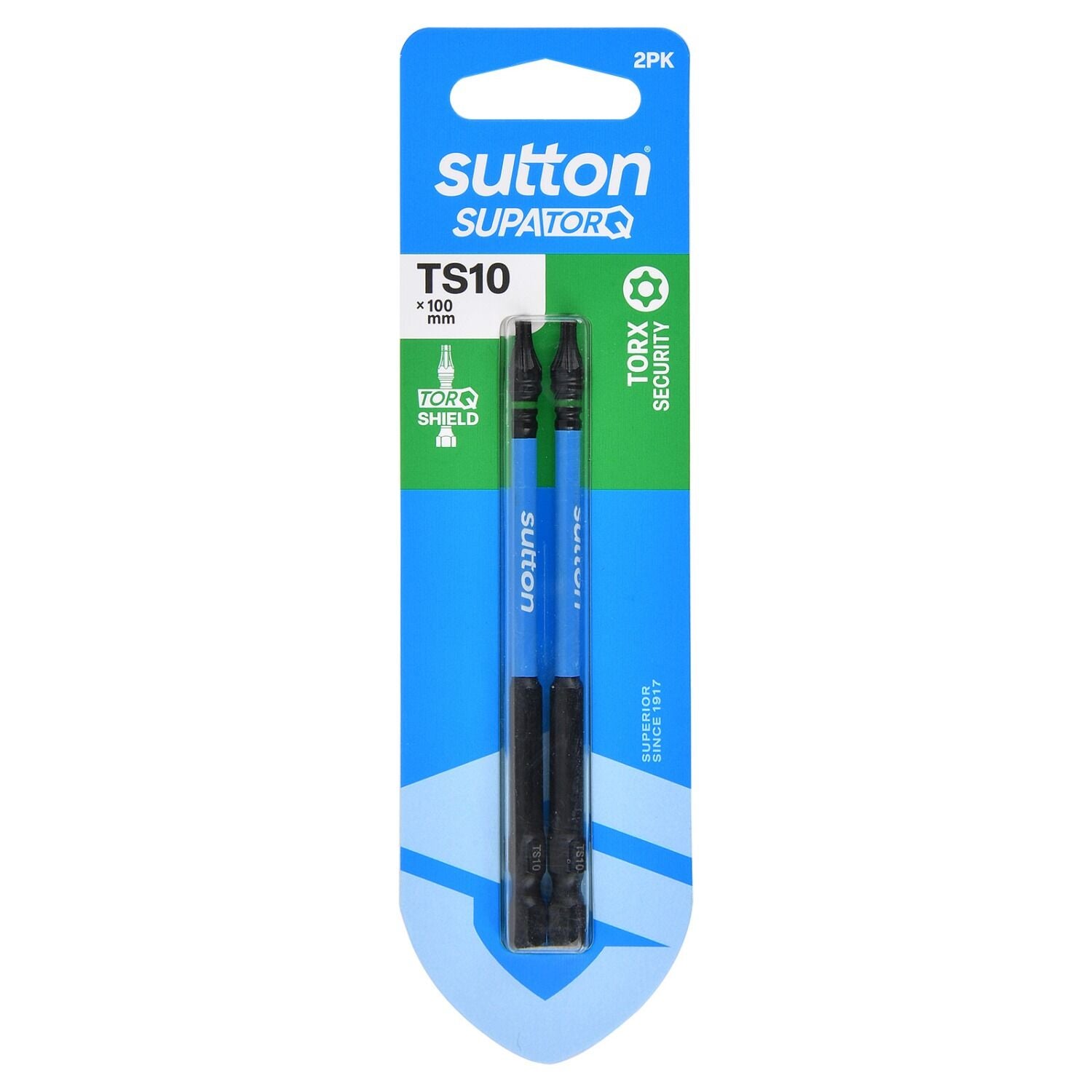 Sutton S214H02E10 TS10 x 100mm Torx-S Screwdriver Bit S214 Supatorq (2 Pack)