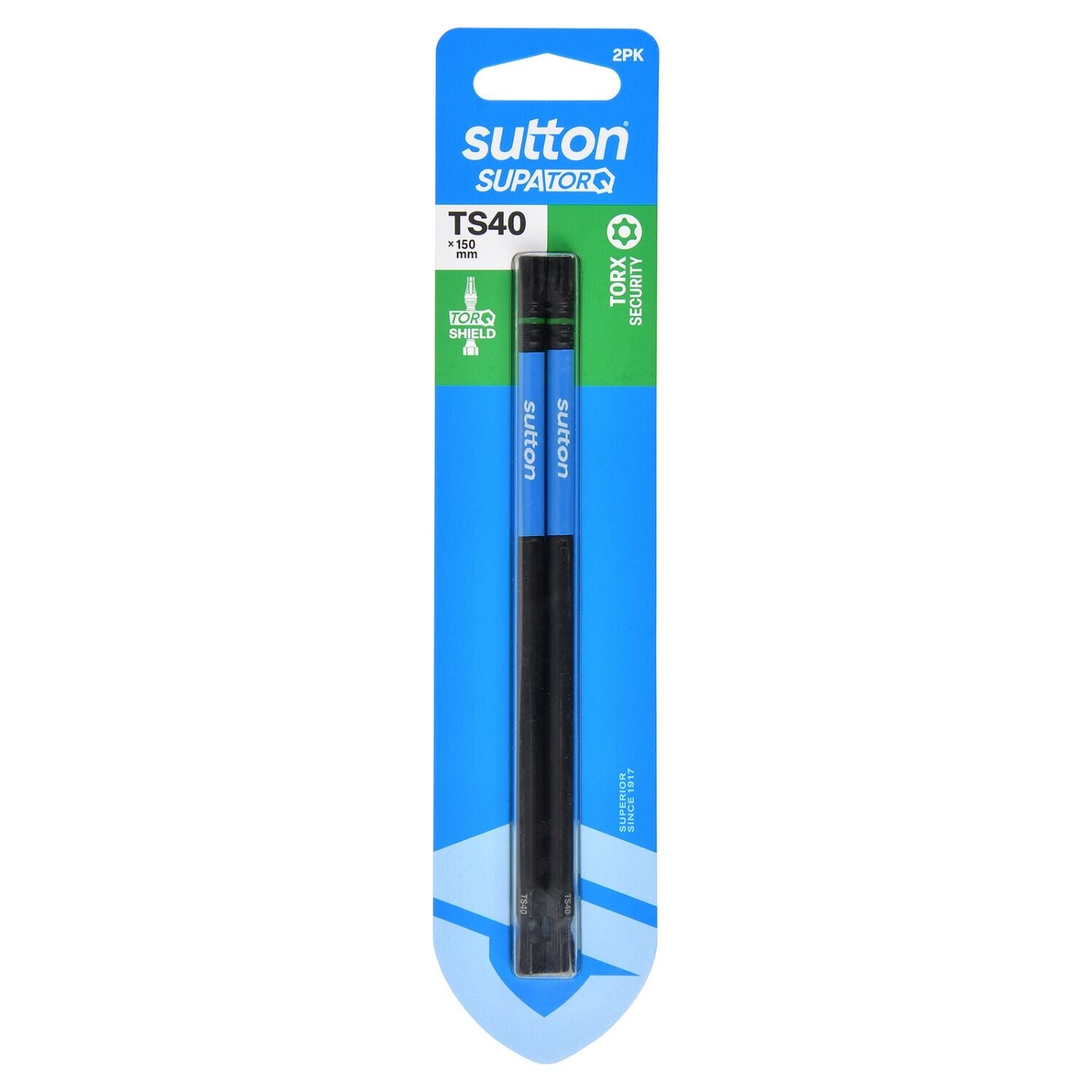 Sutton S214H02G40 TS40 x 150mm Torx-S Screwdriver Bit S214 Supatorq (2 Pack)