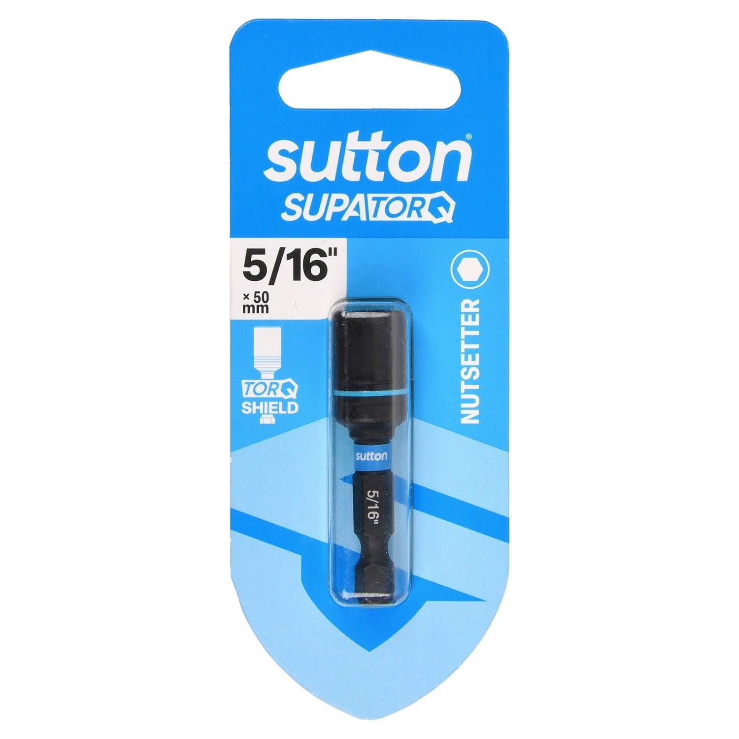 Sutton S230H01BB 5/16" x 50mm Magnetic Nutsetter Bit S230 Supatorq