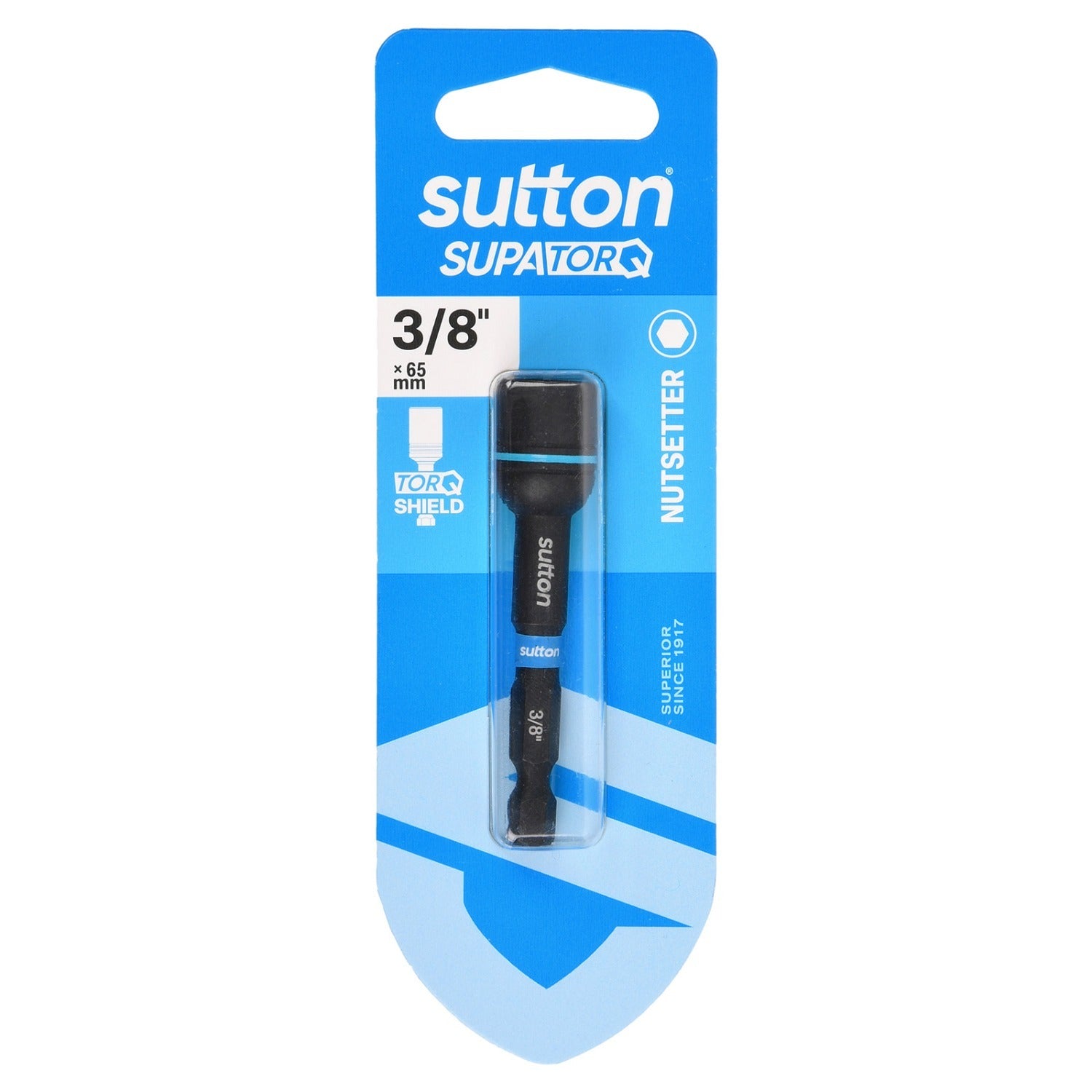 Sutton S230H01CC 3/8" x 65mm Magnetic Nutsetter Bit S230 Supatorq