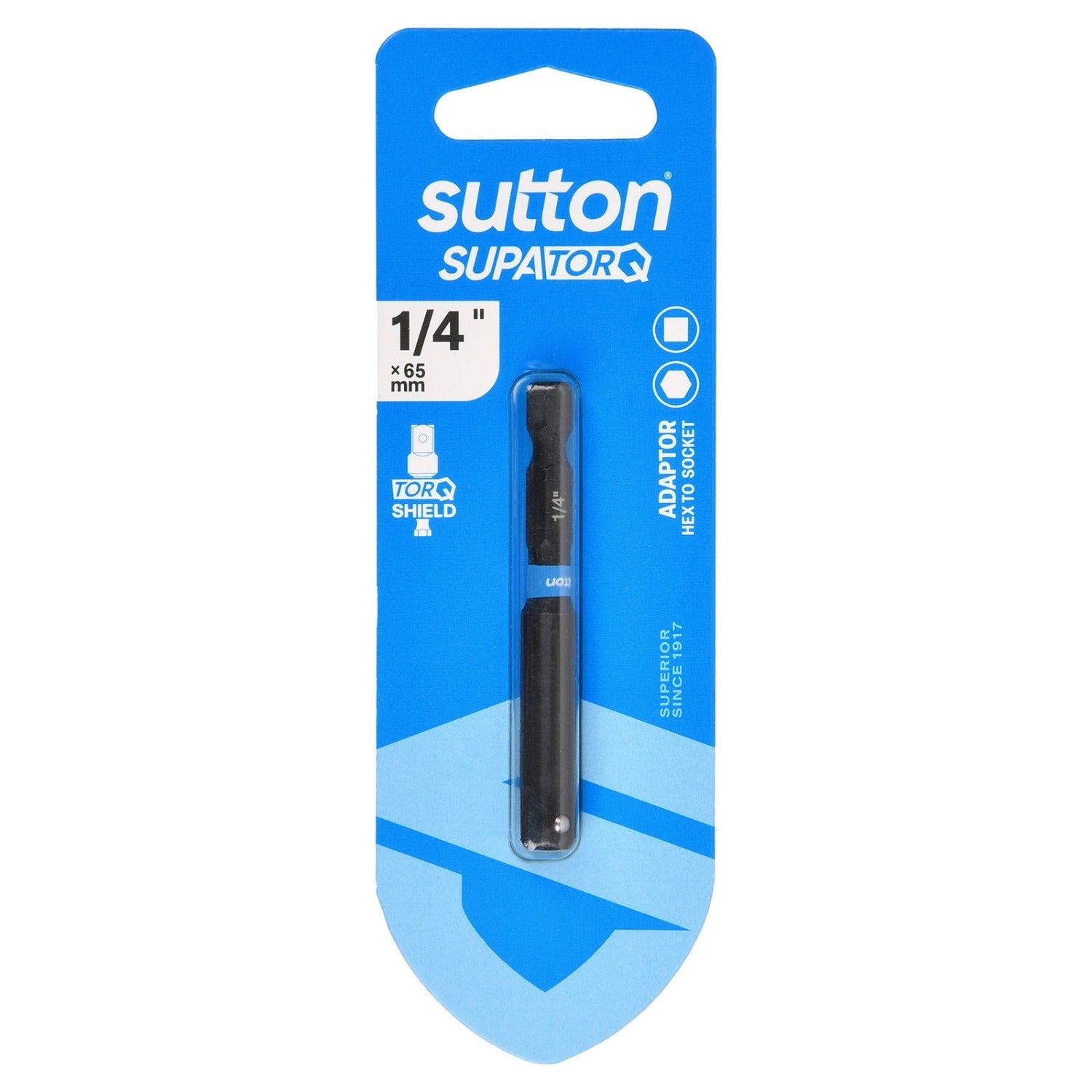 Sutton S240H01CA 1/4" x 65mm Hex To Socket Bit Adaptor S240