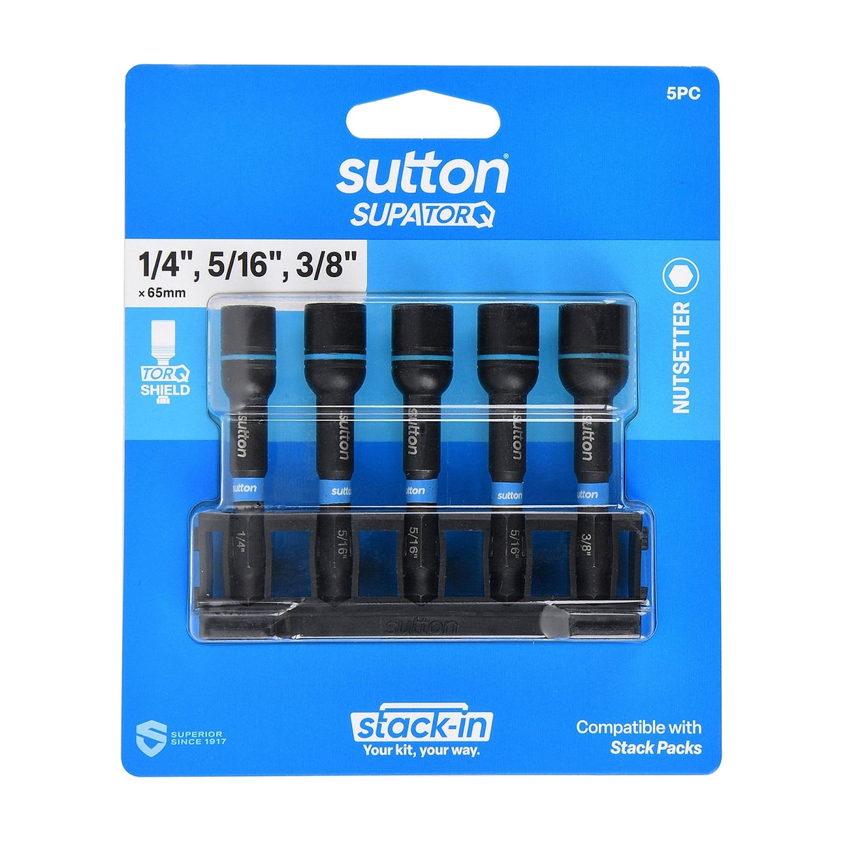 Sutton Stack - In Magnetic Nutset Bit Set S230 Supatorq