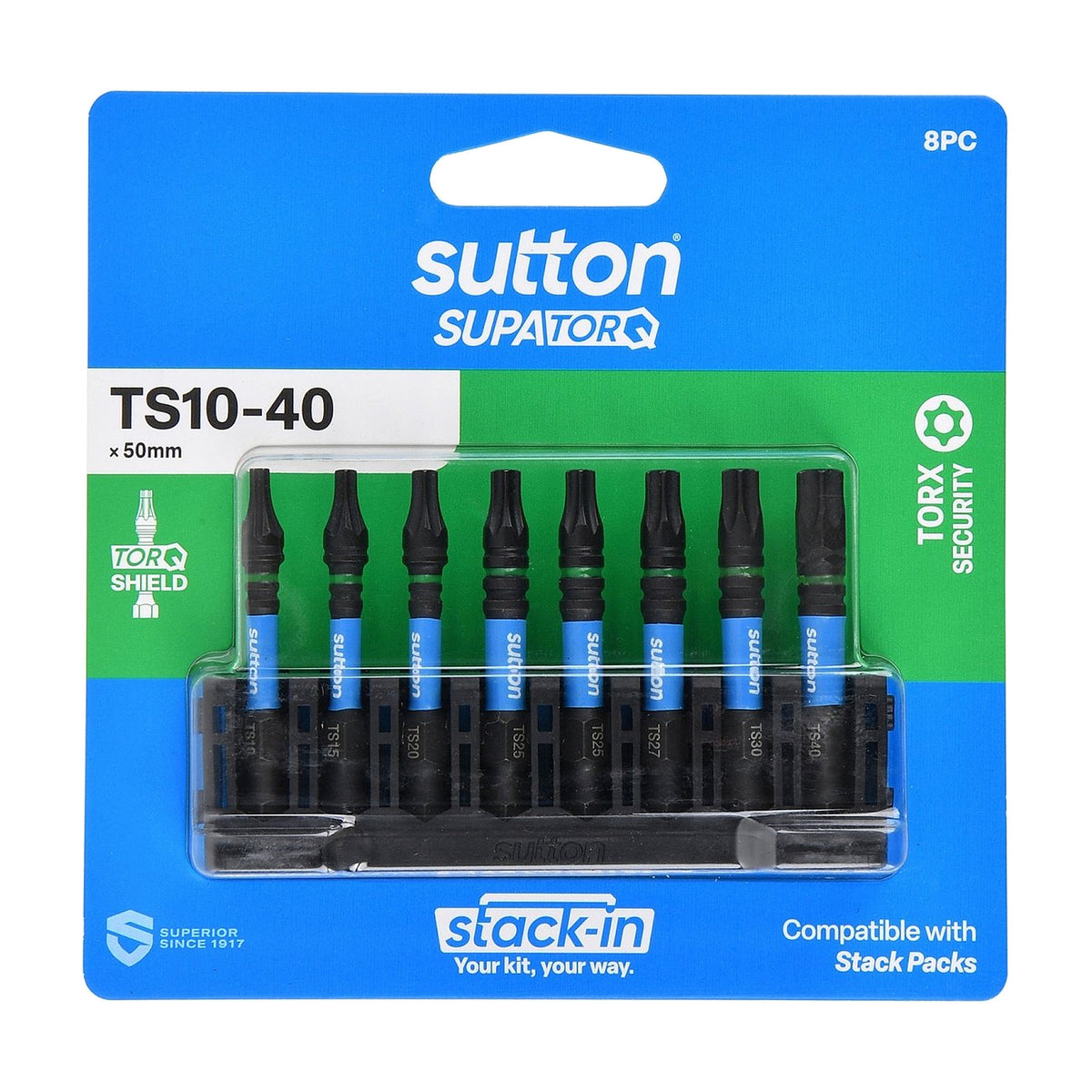 Sutton Stack - In Torx Screwdriver Bit Set S214 Supatorq