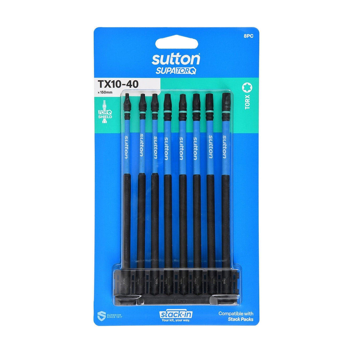 Sutton SupaTorq TX10–TX40 Stack - In Torx Screwdriver Bit Set - S212