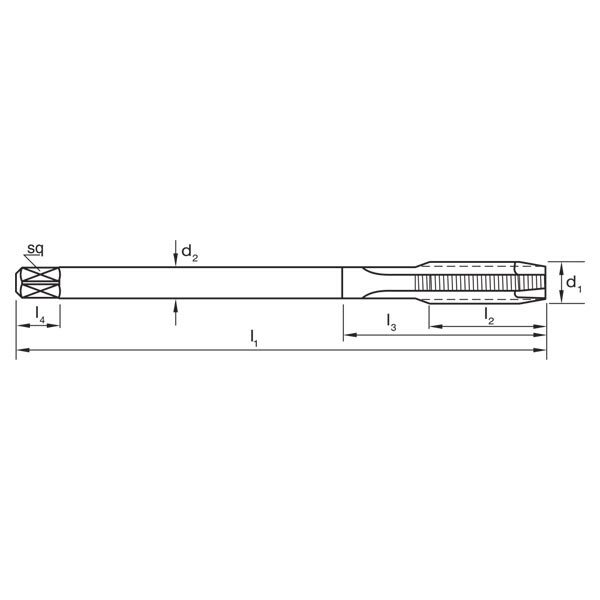 Sutton T113 Metric Spiral Point Tap - Premium HSS TiCN - AIMS Industrial Supplies