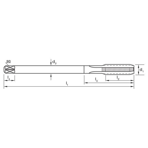 Sutton T298 Metric Fine Straight Flute Tap - Premium HSS - AIMS Industrial Supplies