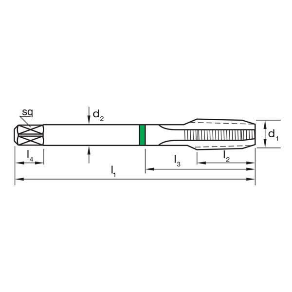 Sutton T308 NPT Straight Flute Tap - Premium HSS - AIMS Industrial Supplies