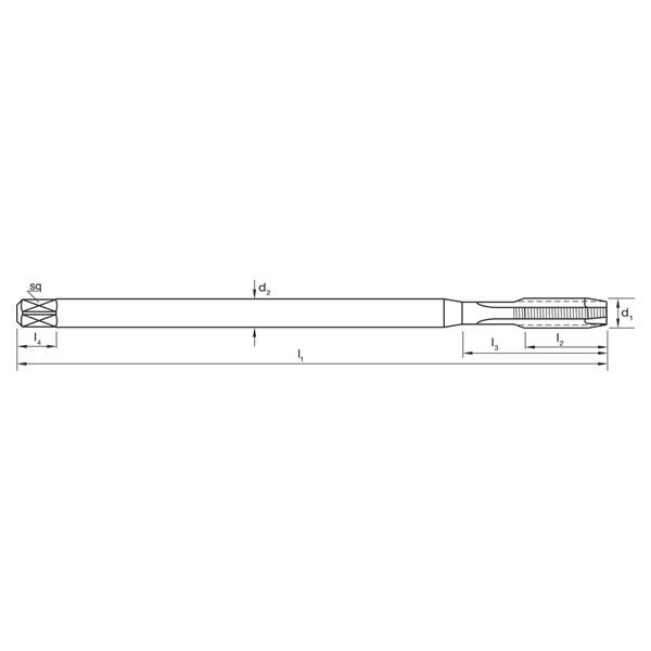 Sutton T337 Metric Spiral Point Tap - Long - Premium HSS - AIMS Industrial Supplies