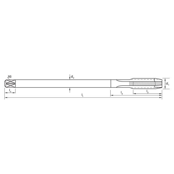 Sutton T338 Metric Spiral Point Tap - Long - Premium HSS 2