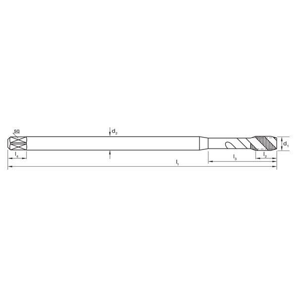 Sutton T339 Metric Spiral Flute Tap - R40 N Long - Premium HSS - AIMS Industrial Supplies