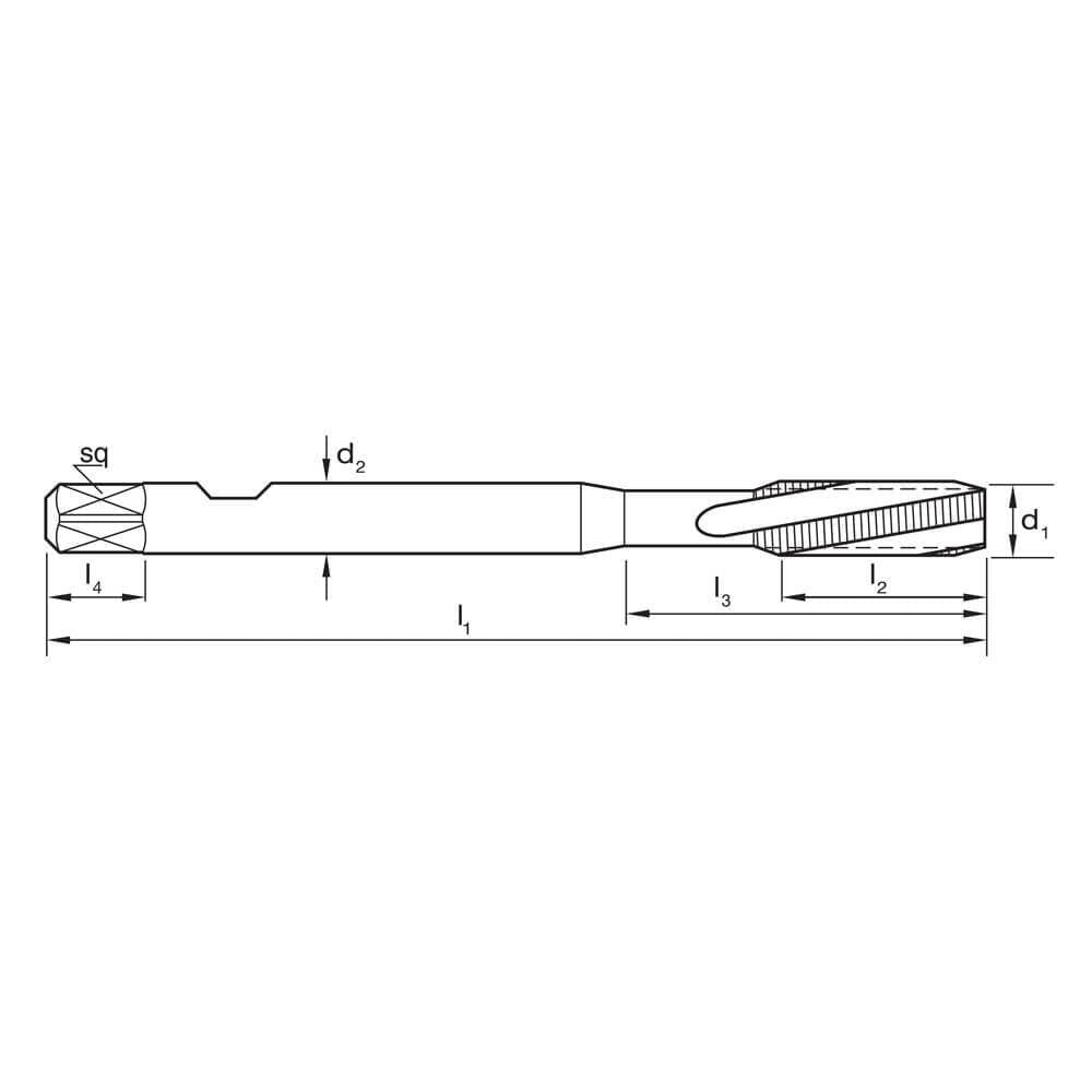 Sutton T367 Metric Spiral Flute Tap - Synchro - Vanadium HSS TiCN - AIMS Industrial Supplies