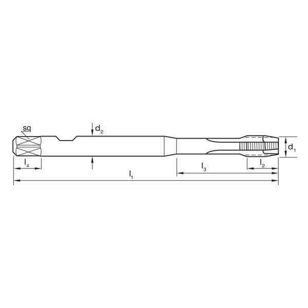 Sutton T379 Metric Spiral Point Tap - Synchro - Vanadium HSS TiCN - AIMS Industrial Supplies