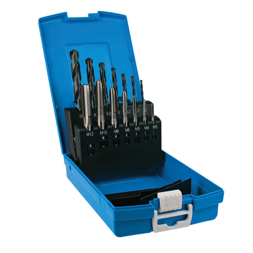 Sutton T3850014 Metric Tap and Drill Set 14 piece (Intermediate) HSS - AIMS Industrial Supplies