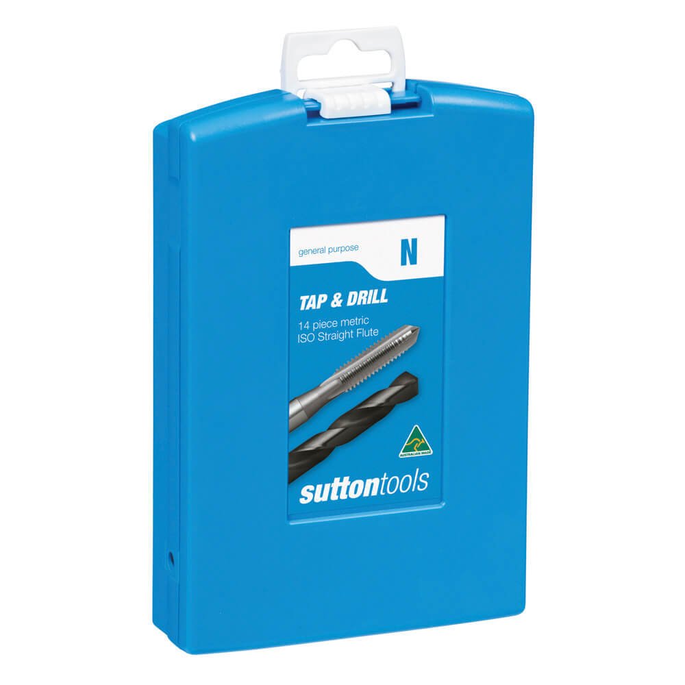 Sutton T3850014 Metric Tap and Drill Set 14 piece (Intermediate) HSS - AIMS Industrial Supplies